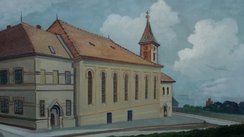 Ausschnitt eines Gemäldes aus dem Salvatorianerkolleg Wien X / Ausschnitt eines Gemäldes aus dem Salvatorianerkolleg Wien X, Foto: P. Peter van Meijl, 10/2022