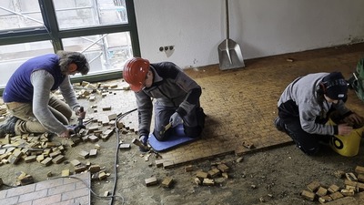 Mehr als 30 Bürger:innen aus Gurtweil beteiligten sich an der Sanierung des Pater-Jordan-Hauses