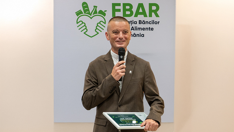 P. István Barazsuly SDS bei der Feier  Fünf Jahre Regionale Lebensmittelbank Temeswar