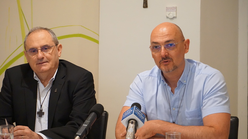 Generaloberer P. Milton Zonta und Generalsekretär P. Agustìn Van Baelen                       