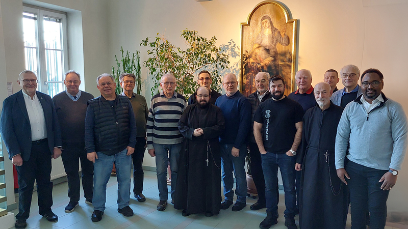 Salvatorianer am Provinzkapitel am 30. Jänner 2023 in Laab im Walde