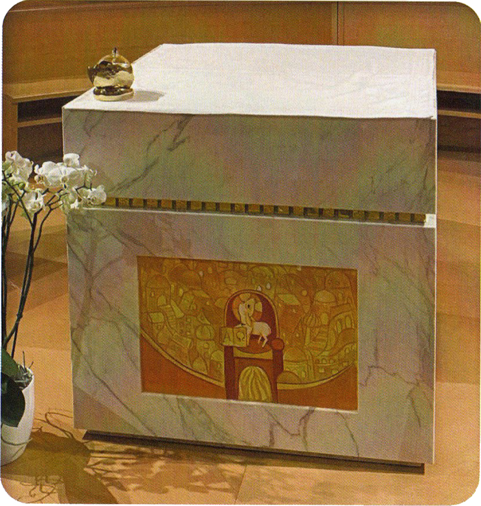 Christus ist der Mittelpunkt, der 'Schlussstein', auf dem die Kirche gebaut ist