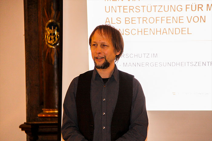 Manfred Buchner von MEN VIA / Manu Nitsch 2020 Infoabend zum Internationalen Gebetstag gegen Menschenhandel 2020 am 7. Feb.